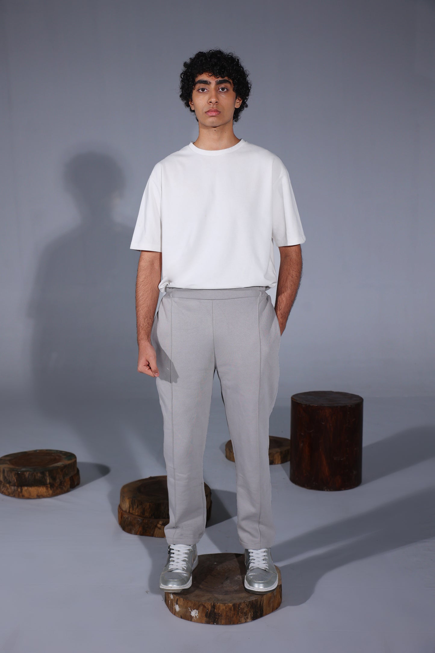 Straight Fit Pleated Trousers